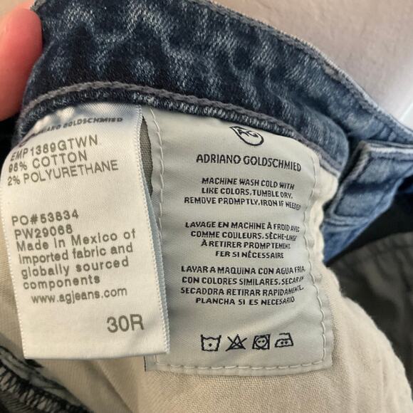 AG Adriano Goldschmied Super Skinny Legging Ankle Jeans - Size 30 - Picture 7 of 7
